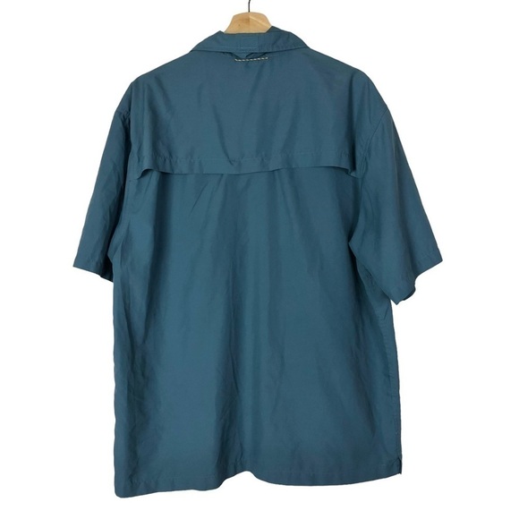 Eddie Bauer Dark Blue Gill Short Sleeve Fishing Shirt L - Picture 3 of 5